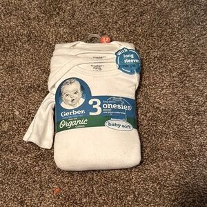 Gerber Organic Long Sleeve Onesies
